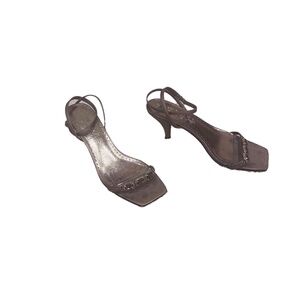 New York Transit Bronze strappy heels.  Size 7.5